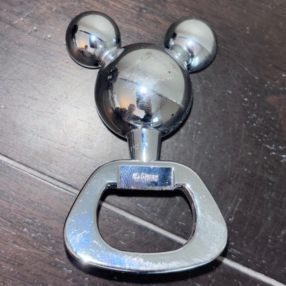 Disney | Mickey Mouse Head‎ Ears | Chrome Finish | Bottle Opener